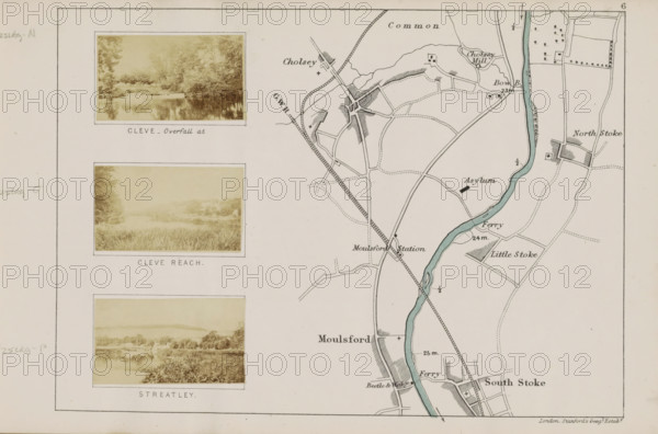 Cleve reach, View of the Thames at Cleeve, photograph, page, photographer: Henry W. Taunt,