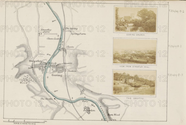Goring church, View of a church in Goring-on-Thames, photograph, page, photographer: Henry W.