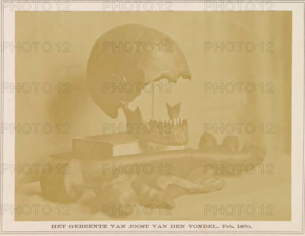 Bones of Joost van den Vondel, The Bones of Joost van den Vondel, Feb. 1870, photograph, page,