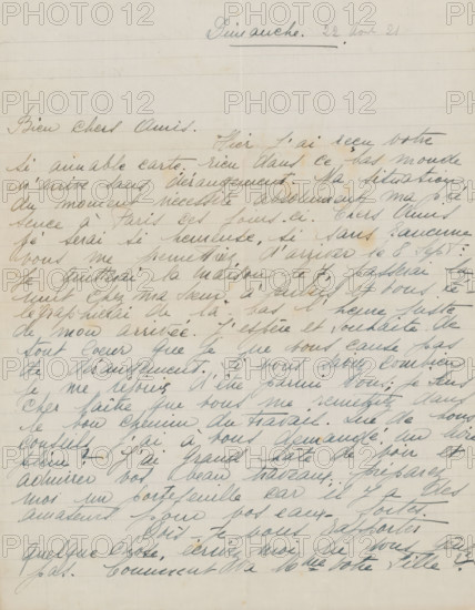 Letter to Philip Zilcken, letter, writer (clerical worker): Rose Imel, 1911 - 1930, writer