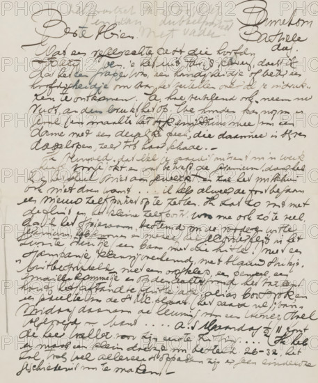 Letter to Mien Cambier van Nooten, letter, Letter dated 'Bastille Day' (July 14)., writer (clerical