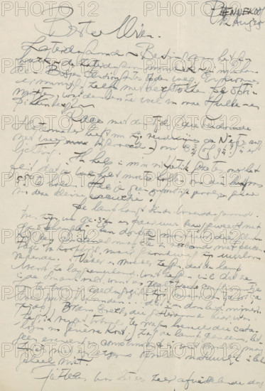 Letter to Mien Cambier van Nooten, letter, writer (clerical worker): Dick Ket, Bennekom,