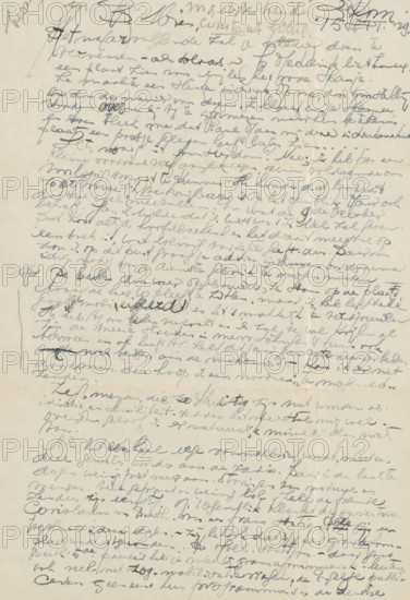 Letter to Mien Cambier van Nooten, letter, writer (clerical worker): Dick Ket, Bennekom,