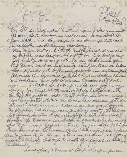 Letter to Mien Cambier van Nooten, letter, writer (clerical worker): Dick Ket, Bennekom, 1938-09,
