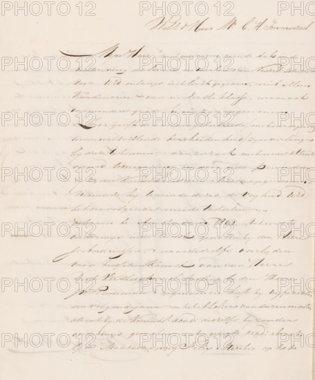 Letter to Christiaan Immerzeel, letter, writer (clerical worker): Izaak Vaarzon Morel, Gorinchem,