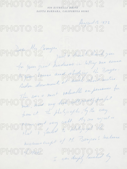 Letter to Françoise WM Bonger, letter, watermark, writer (clerical worker): Henri Dorra, Santa