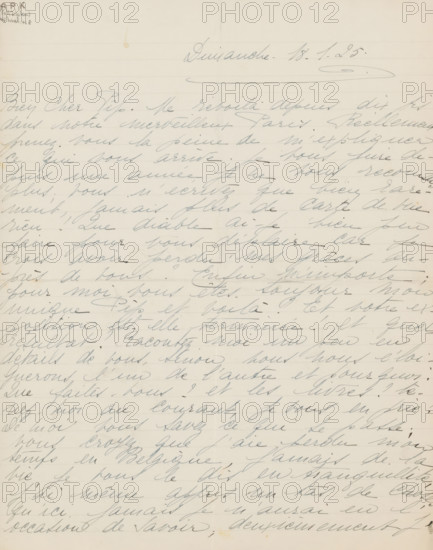 Letter to Philip Zilcken, letter, writer (clerical worker): Rose Imel, 1925-01-18, writer (clerical