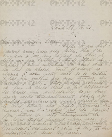 Letter to Philip Zilcken, letter, writer (clerical worker): Rose Imel, 1921-10-16, writer (clerical