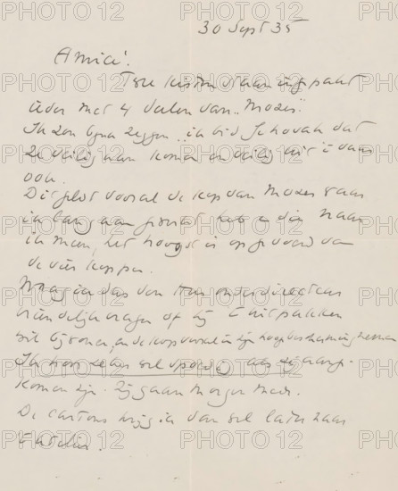 Letter to Willem Bogtman, letter, writer (clerical worker): Richard Nicolaüs Roland Holst,