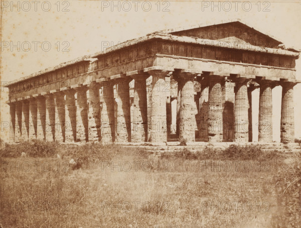 Tempio di Nettuno, Temple of Neptune, Paestum, Italy, Pesto, photograph, number: 'No. 4116 ?',
