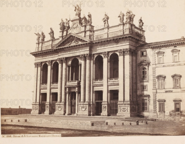 View of the Basilica of St. John Lateran in Rome, Italy, Chiesa di S. Giovanni Maggiore (Roma),