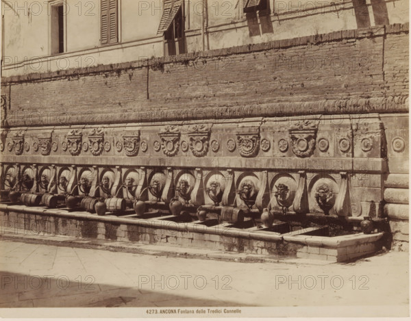 ANCONA Fontana delle Tredici Cannelle, Fountain of Calamo in Ancona, photograph, number: '4273.',