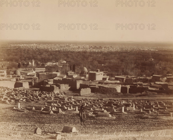 View of Damascus from Salhieh, Damas - Vue générale de Damas prize de Salhieh, photograph, number: