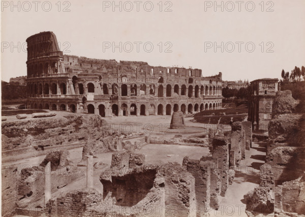 View of the Colosseum in Rome, Italy, Colosseo, Roma, photograph, number: '4222.', number: '104.',