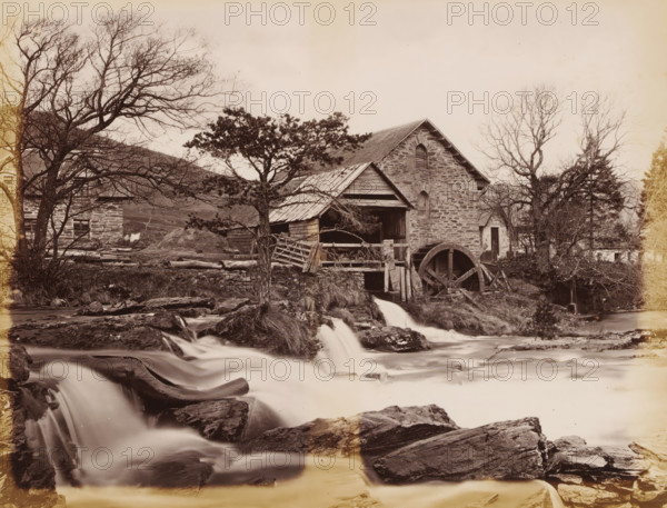Watermill at the Dochart in Killin, Mill on the Docharts, Killin, album page, photograph, This page