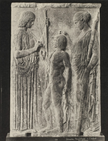 Demeter, Persephone and the child Triptolemos, Déméter, Perséphone & l'enfant Triptolème,