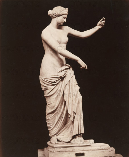 Venus of Capua, Museo di Napoli Venere, album page, photograph, This photo is part of an album.,