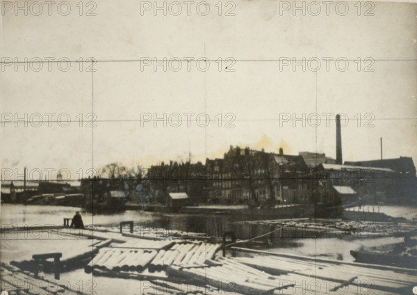 Westerdok under the snow in Amsterdam (former title), De Zandhoek in Amsterdam (former title), The