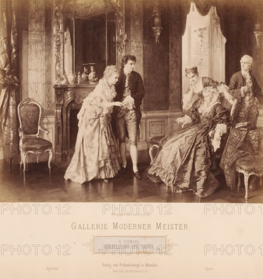 Reproduction of painting 'Vorstellung der Braut' by Otto Erdmann (1834-1905), Gallerie Moderner