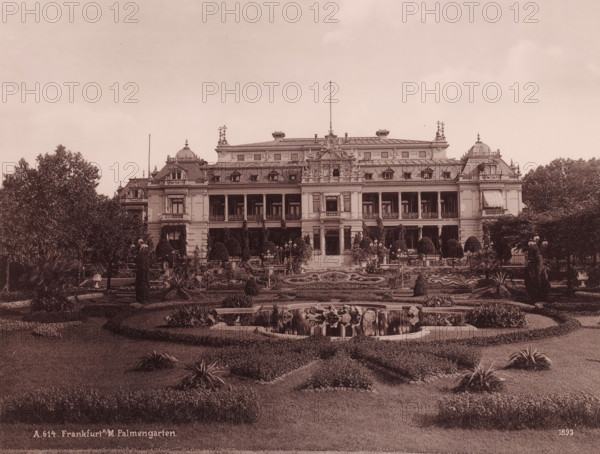 The 'Gesellschaftshaus' in the 'Palmengarten', Frankfurt am Main, Germany, photograph, The
