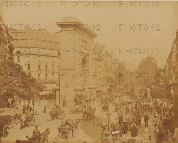 Boulevard St. Denis with the Porte St. Denis, Paris, France, photograph, France., inscription: '228