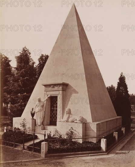 Crematorium, Cimitero Monumentale, Milan, Italy, photograph, Classical marble building, the