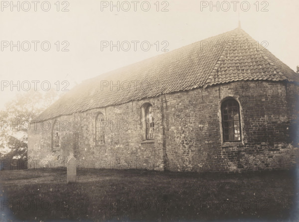 View of the Reformed Church in Siegerswoude, demolished in 1909, photograph, annotation: