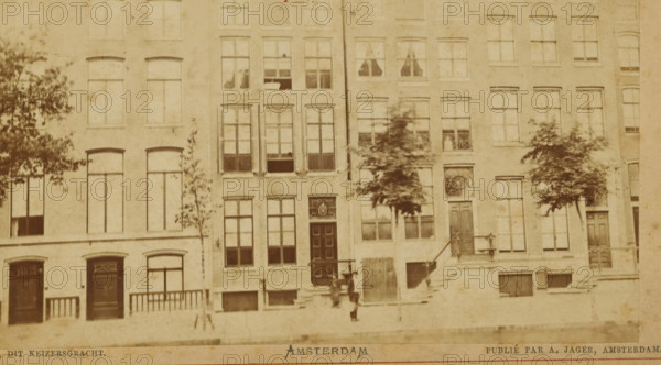 View of a row of houses on the Keizersgracht in Amsterdam, Canal, this Keizersgracht, Amsterdam,