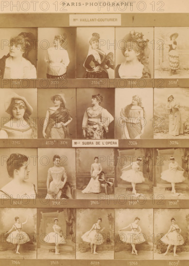 Twenty portraits of Marguerite Vaillant-Couturier and Julia Subra, photograph, page, number: '3802