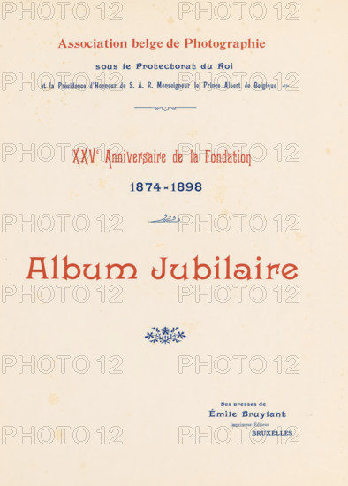 XXVe anniversaire de la fondation, 1874-1898 : album jubilaire, book, date: 'July 1985', number: