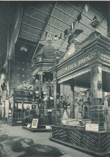 Pavillons en Chocolat (Gebr. Stollwerck, Koeln), Pavilions of the Stollwerck brothers during the
