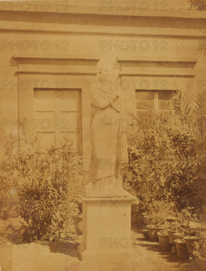 Roman marble statue, found in Tell Mokdam, in the garden of the Boulaq Museum in Cairo, Egypt,