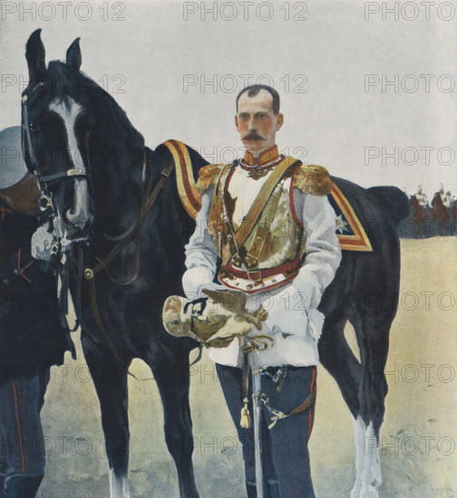 Reproduction of a painted portrait of Paul Alexandrovitch by Valentin Serov, Portrait de SAI le
