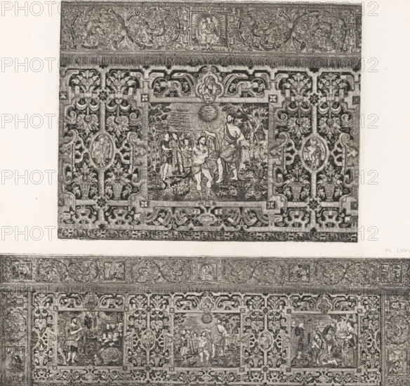 Two 16th-century Flemish altar fronts, at the Exposition Rétrospective of 1877 in Lyon, France,