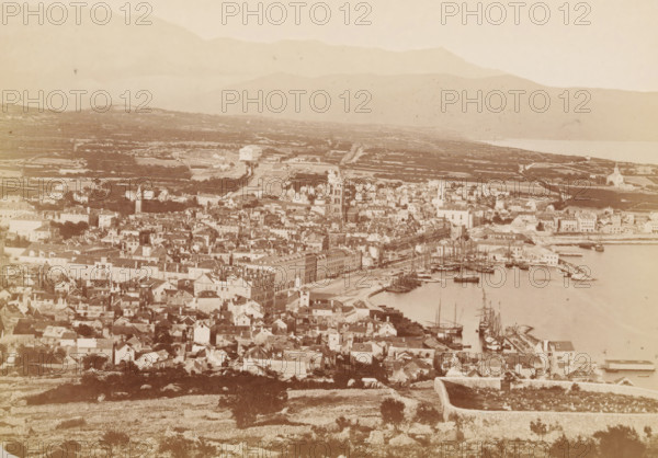 Spalato, View of Split, Spalato and seine Alterthümer, photograph, page, photographer: Franz Thiard