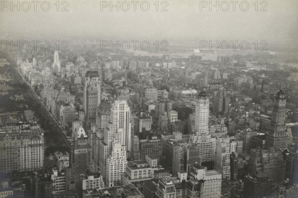New York from RCA building uptown, New York seen from the RCA Building (now GE Building), part of