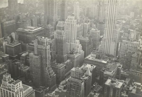 New York from RCA building, New York seen from the RCA Building (now GE Building), part of the