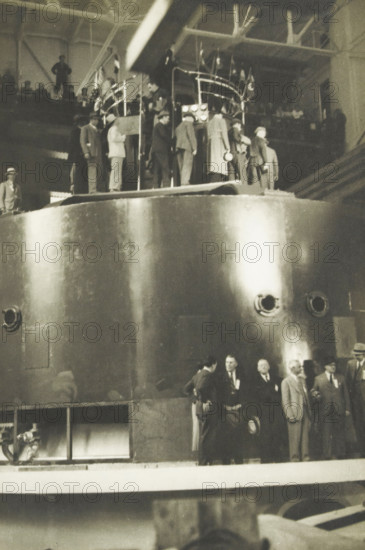 Water turbo of the Diablo Dam, Washington state, United States, Large water turbo 90, 000 kva