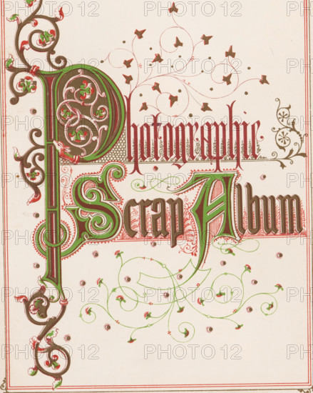 Photographie Scrap Album, Photo album with 61 photographic reproductions of paintings, photograph