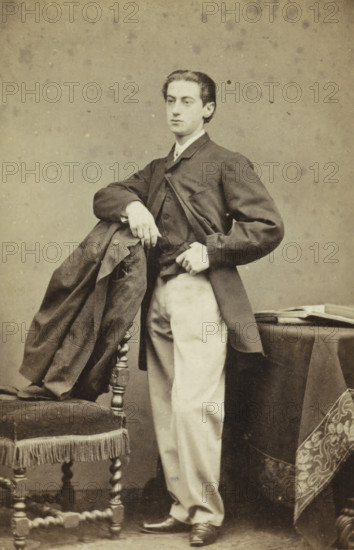 Portrait of an Unknown Young Man, carte-de-visite, name: 'Wegner & Mottu photo. Amsterdam',