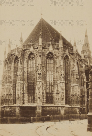 St. Sebald Nürnberg, photograph, c. 1850 - c. 1900, photographer, paper, albumen print,