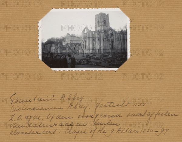 England. Fountains Abbey., photograph, 1880 - 1920, photographer, paper, gelatin silver print,
