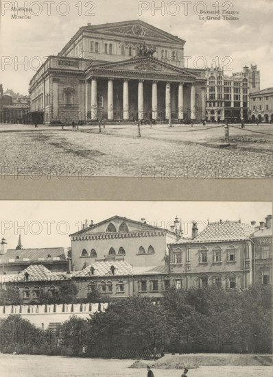 Moscow. Groote Theater, photograph, Russia, 1860 - 1925, photographer, paper, collotype,