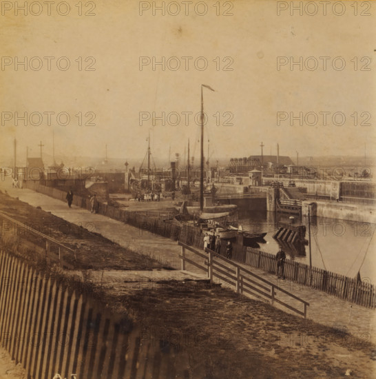 IJmuiden, View of IJmuiden southeast of the harbor, Views and landscapes in Europe, Africa and