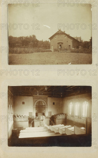 Building with field belonging to the Oslebshausen prison, photograph, Part of Photo album of Carl