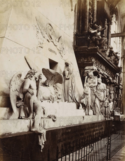 Tombeau du Sculpteur Canova, Venezia - Monumento Canova ai frari, Monument to Canova in the
