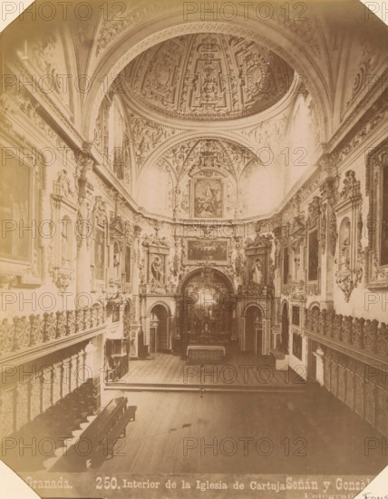 Interior of Real Monasterio de La Cartuja in Granada, Granada - Interior de la Iglesia de Cartuja,