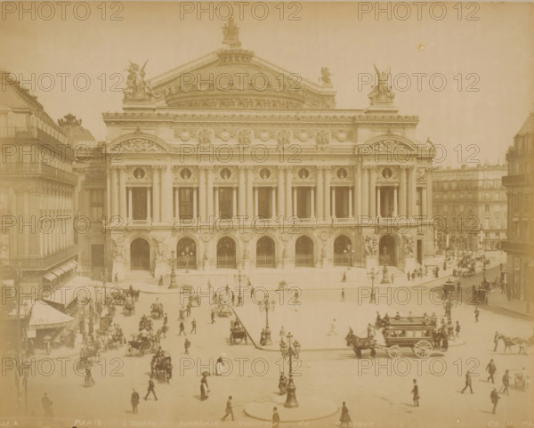 View of the Opéra Garnier in Paris, PARIS L'Opéra, Académie Nationale de Musique, photograph, Part