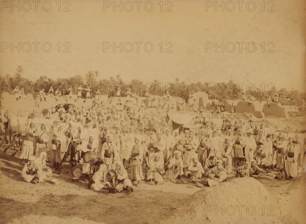 Fort Turc au Vieux Biskra, French garrison at Biskra, Algeria, Souvenir ... Biskra, photograph,
