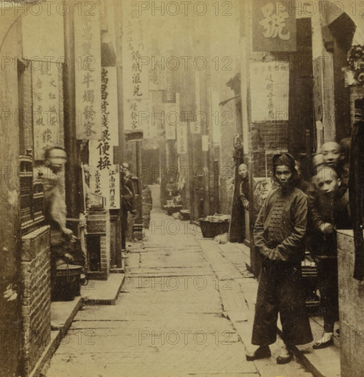 View of a Street in Canton, Geographical gallery of images, collected by MJ Broekhuijsen,
